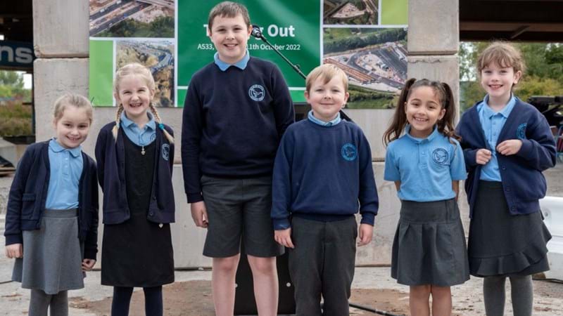 School pupils take part in poster competition ahead of new bridge installation