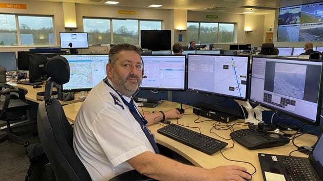Operations Manager Mark Munnoch will be at the helm of the East Midlands Regional Operations Centre on Christmas Day.