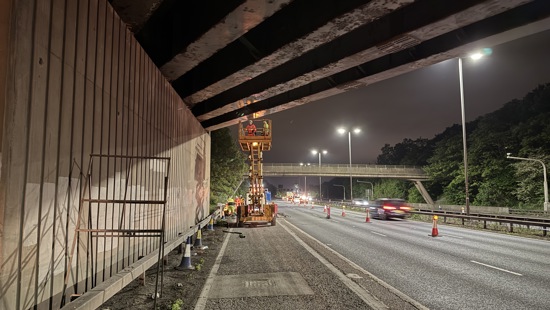 Plea to drivers after M6 road workers put at risk