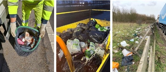 Caption: Some of the rubbish collected from the South West since April 2023