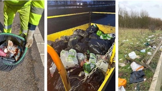 New figures reveal the true scale of littering on England’s major roads