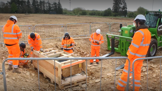 Roman stone coffin as heavy as a polar bear uncovered during National Highways road scheme to feature in BBC documentary