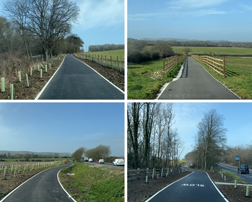Scenes from the A27 East of Lewes