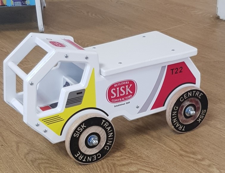 IMAGE: One of the toys built by a Sisk apprentice carpenter