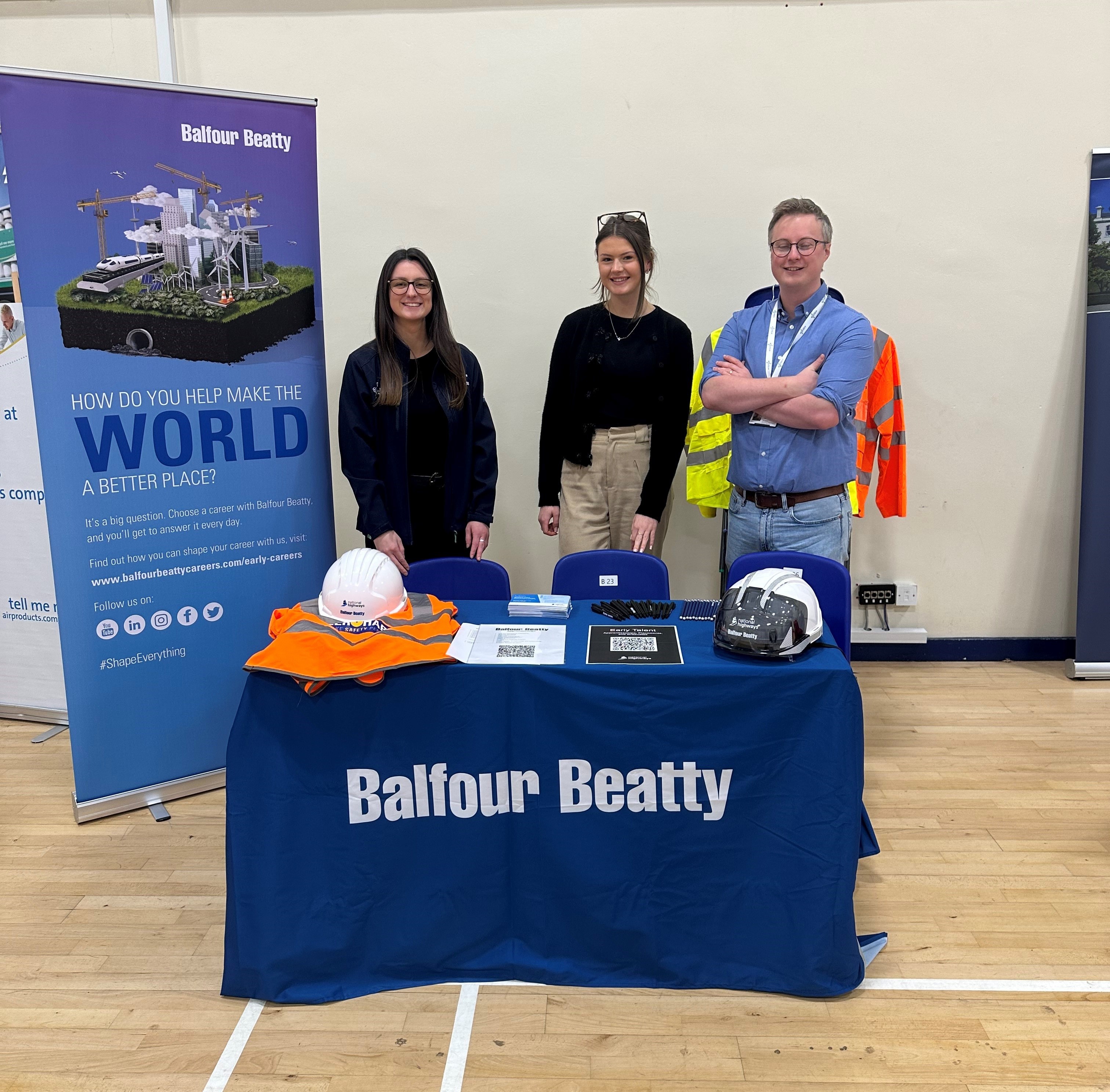 Our team at Ashcome School careers fair