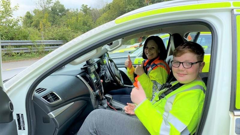 A VIP Traffic Officer ride out for young Toby