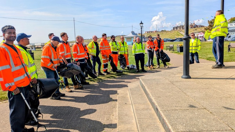Bags of action: litter picking day at the coast