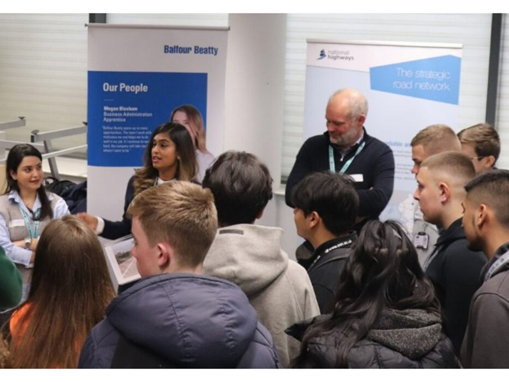 Engaged East Surrey College students