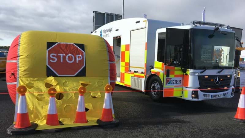 Highways England airs plan to protect workers with new inflatable barrier