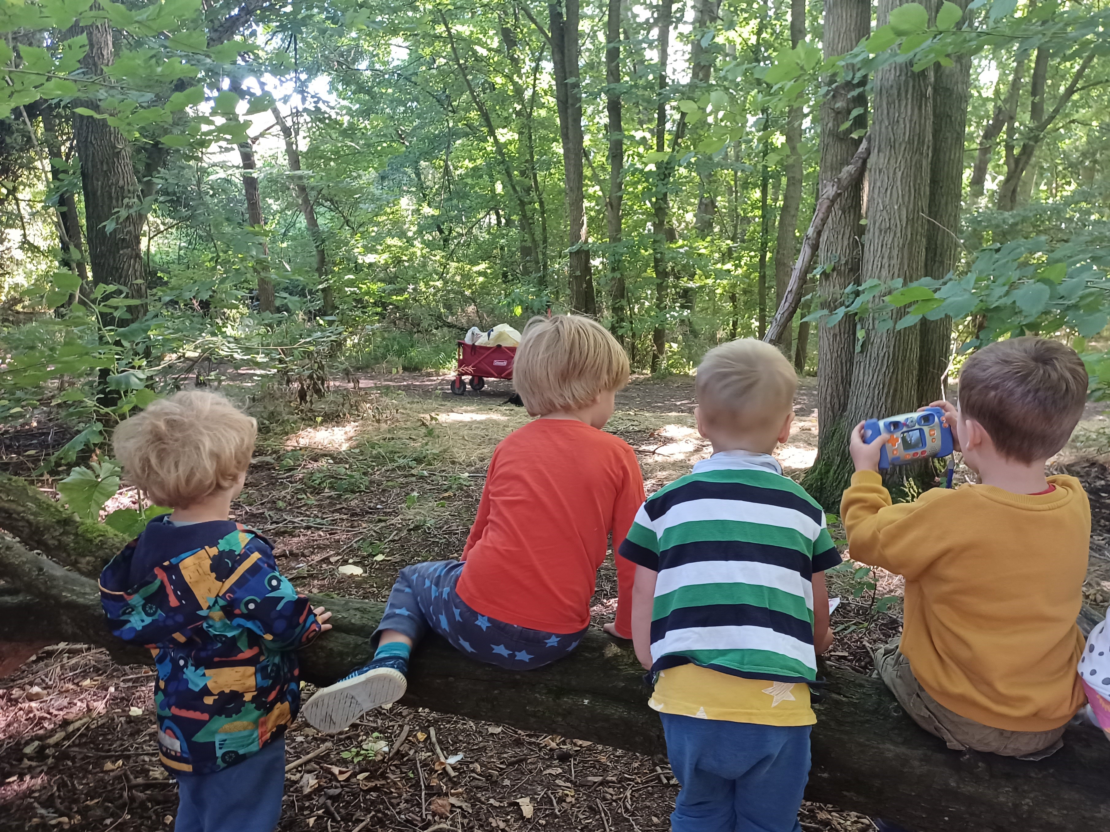 Children participating in the Wildlife Trust's Little Bugs Club - one of the organisations benefitting from our legacy funding