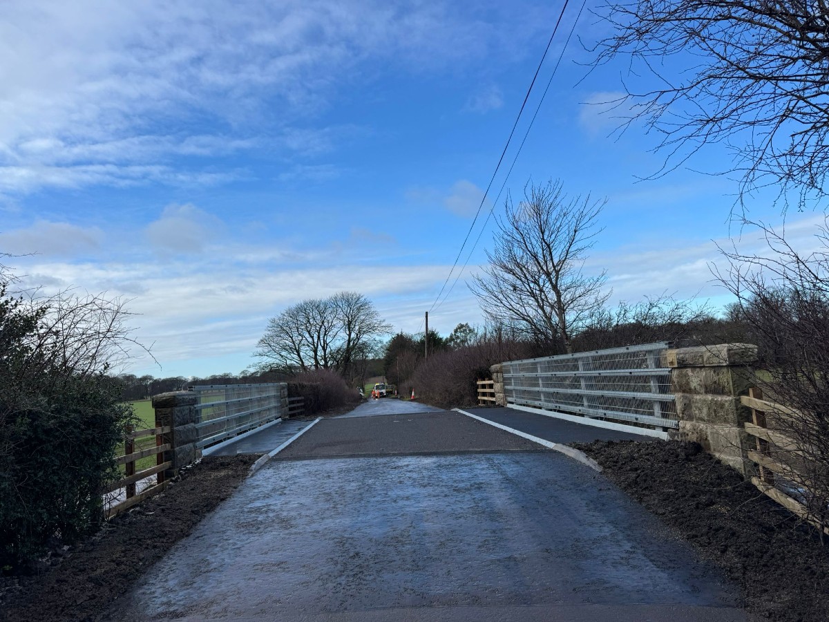 Luffness Mains Bridge open to traffic