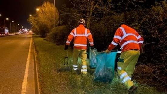 1,000 bags of litter collected in clean-up along A38