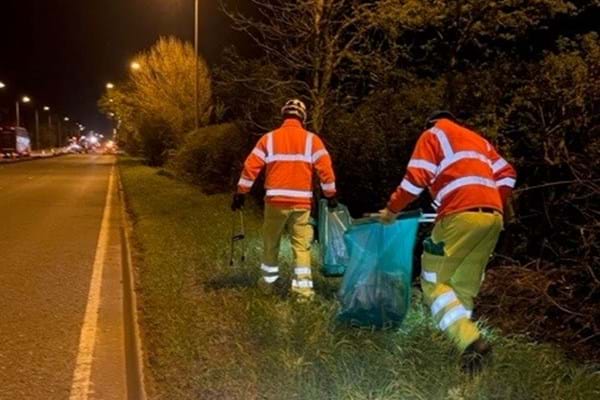 1,000 bags of litter collected in clean-up along A38