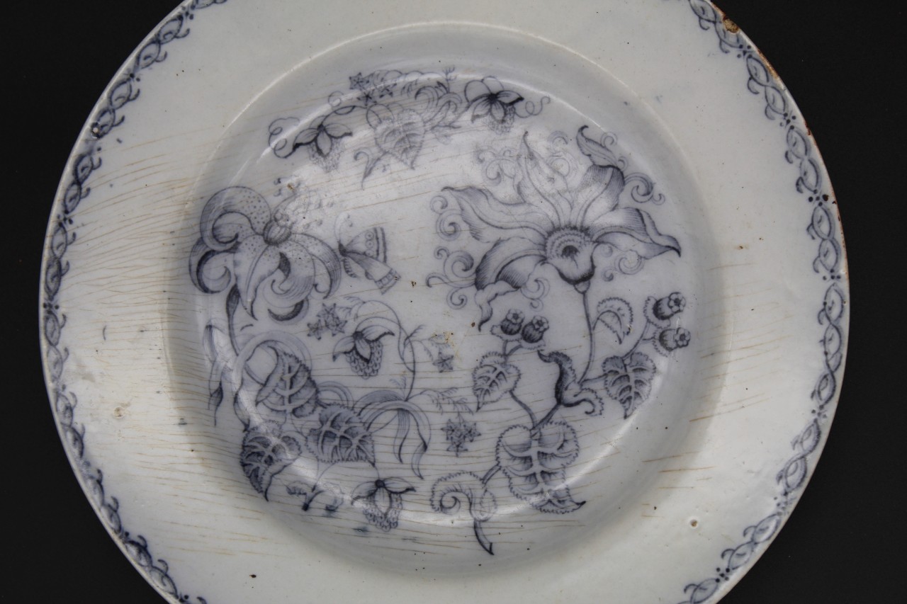 Plate found at Trinity Burial Ground