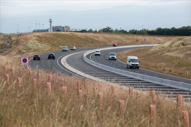The A4545 northbound