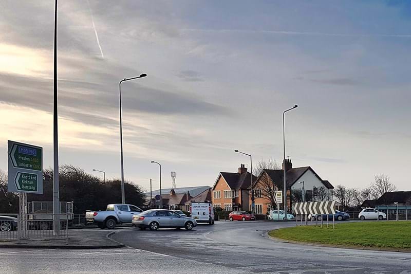 A585 Norcross roundabout scheme