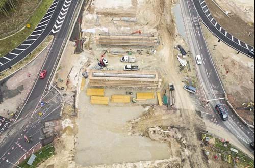 M2 junction 5 north bridge progress