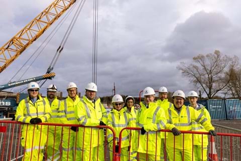 Roads Minister visits A1 Birtley to Coal House group photograph