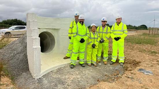 First 3D-printed headwall trialled on National Highways’ A30 road upgrade